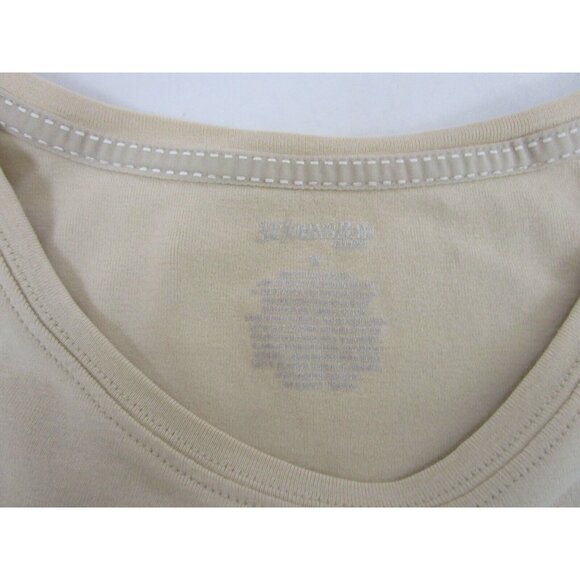 St John's Bay Plus Size 1X Tees Tops 1 Black 1 Beige Short Sleeve Lot of 2 EUC - Picture 7 of 12